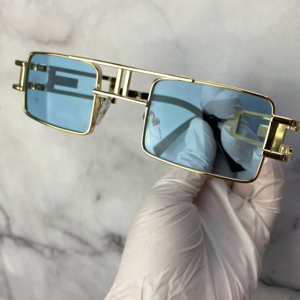 Square Gold Frame Sunglasses